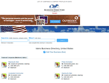Tablet Screenshot of idaho-businessdirectory.com